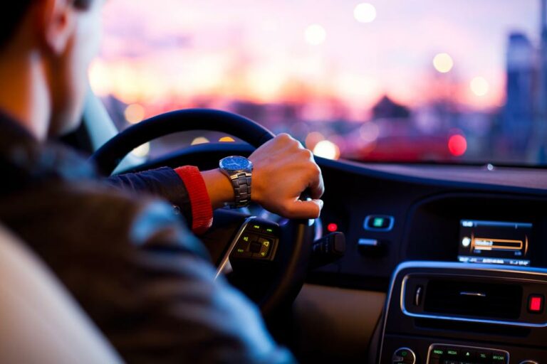 conducteur voiture en leasing